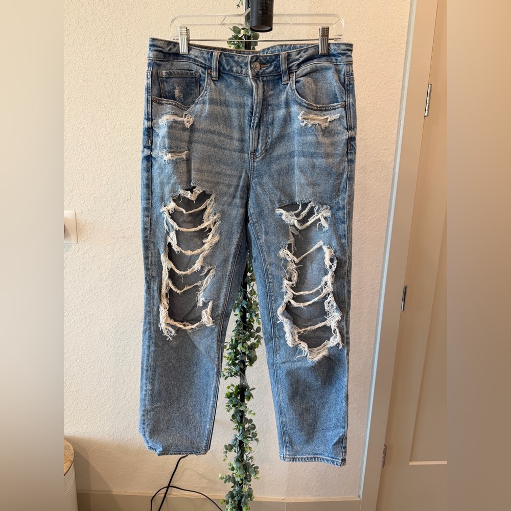 American Eagle Outfitters Distressed Mom Jeans